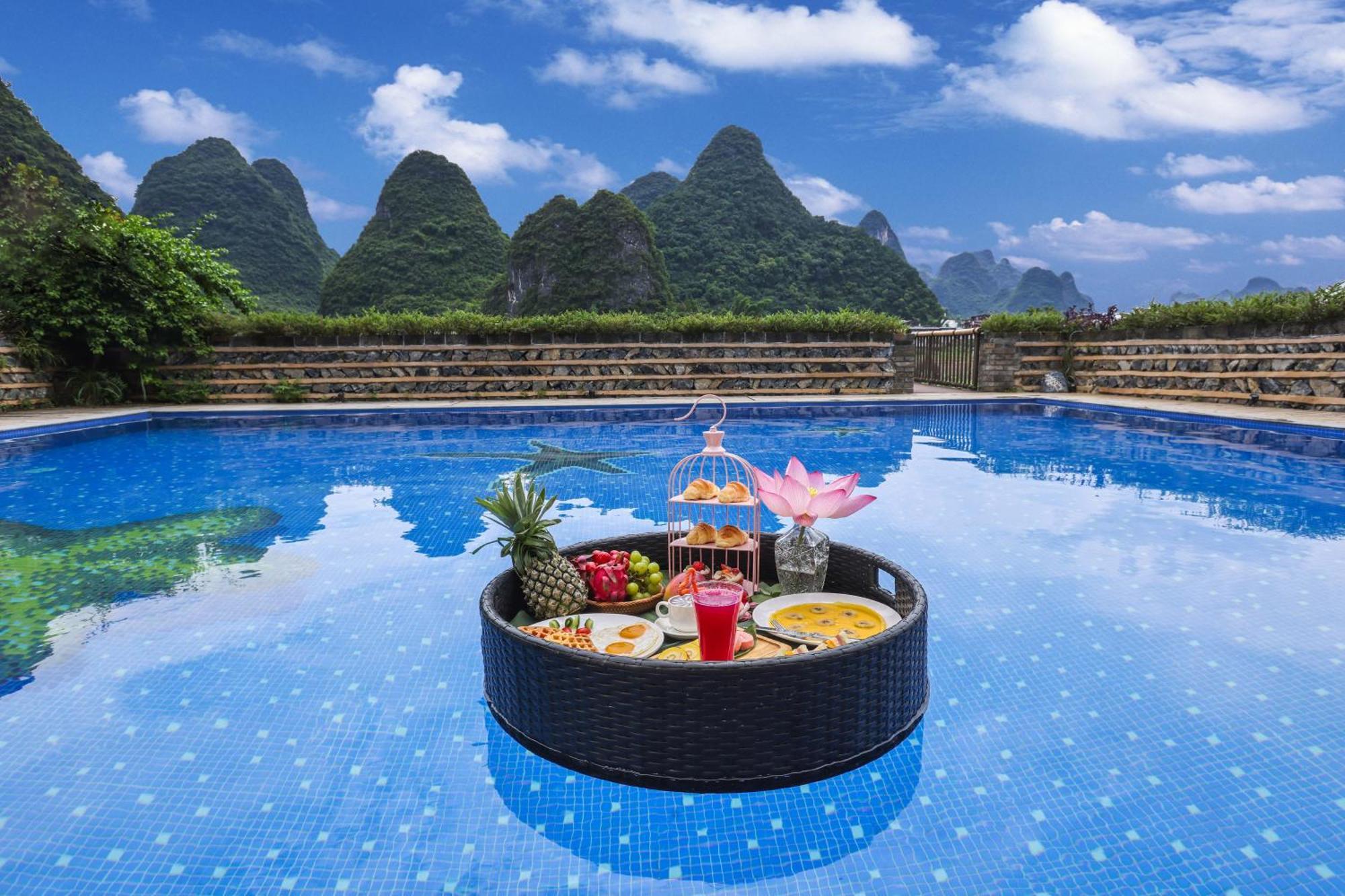 Yangshuo Tea Cozy--One Way Free Pick Up From Airport Or Ts 4 Nights Guest House Eksteriør bilde